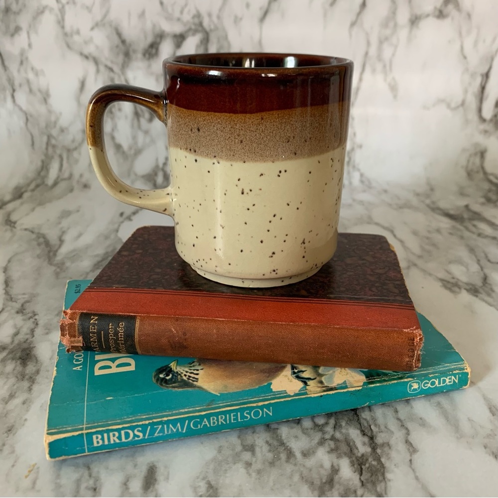 Vintage ceramic coffee mug marked Japan